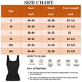 thumbnail image 7 of ANYFIT WEAR Women's Square Neck Tummy Control Shapewear Ribbed Tank Tops Compression Camisole Slimming Body Shaper, 7 of 7