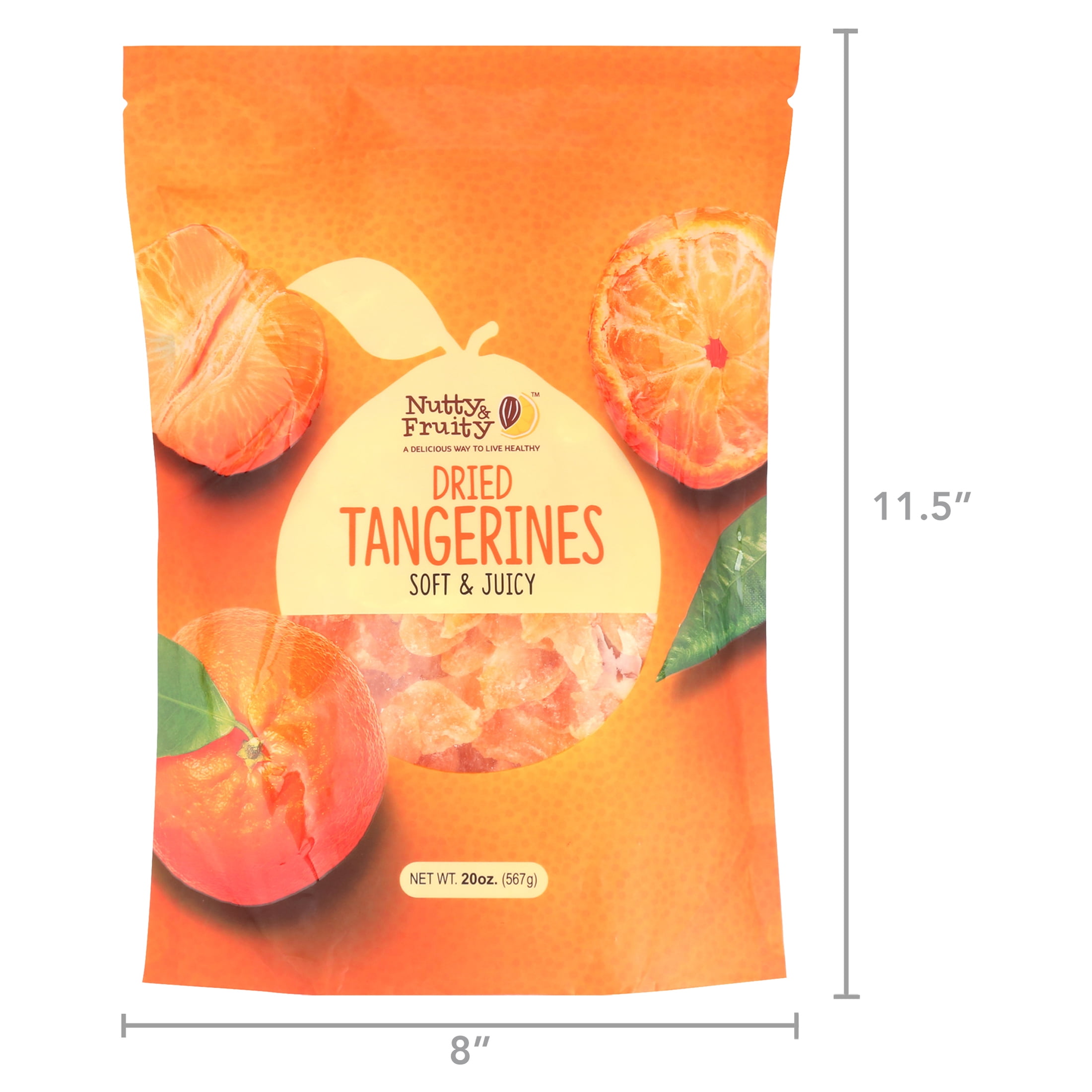 Dried Tangerine Wedges 20 ounce Bag by Nutty and Fruity