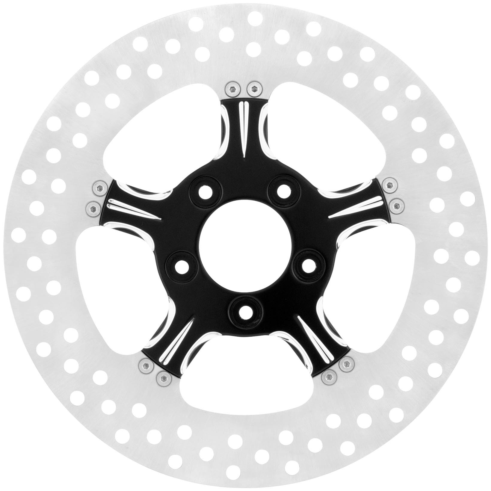 Xtreme Machine 01331522XFRSBMP Fierce Brake Rotor Black Cut