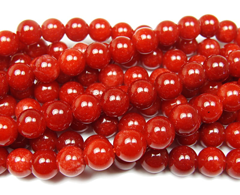 Red Natural Coral Gemstone 8mm x 10mm Nugget Spacer Beads Jewelry Making 16" 