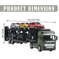 thumbnail image 3 of Model With 6 Mini Tanks Model 1:48 Scale Diecast Alloy Detachable Pull Back Toy Green Simulation Vehicle Container Truck Toy Kids Toy Gift, 3 of 9