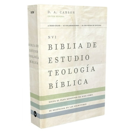 Nvi, Biblia de Estudio Teología Bíblica, Interior a Cuatro Colores, Tapa Dura: Sigue El Plan Redentor de Dios Como Se De, (Hardcover)