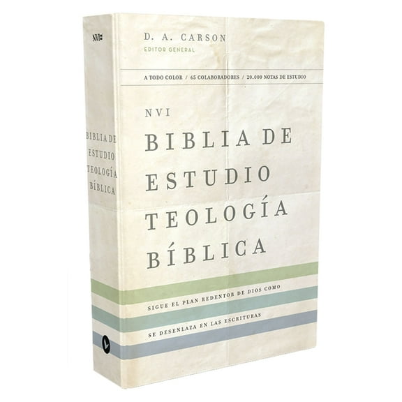 Nvi, Biblia de Estudio Teología Bíblica, Interior a Cuatro Colores, Tapa Dura: Sigue El Plan Redentor de Dios Como Se De, (Hardcover)