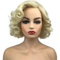 thumbnail image 1 of wonima44 Aimole Women Short Curly Wig Synthetic Hair Cosplay Costume Halloween Party Daily Everyday Wear Wig Heat Resistant (613E), 1 of 1