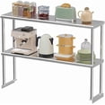 thumbnail image 1 of YUSAZENS 48 x 12 x 33 Inch Stainless Steel Workbench Stand, Heavy Duty Kitchen Counter Shelf Organizer Rack for Storage and Food Prep, 1 of 7