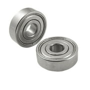 Unique Bargains NO Noise Stainless Steel 627Z Deep Groove Radial Ball Bearings