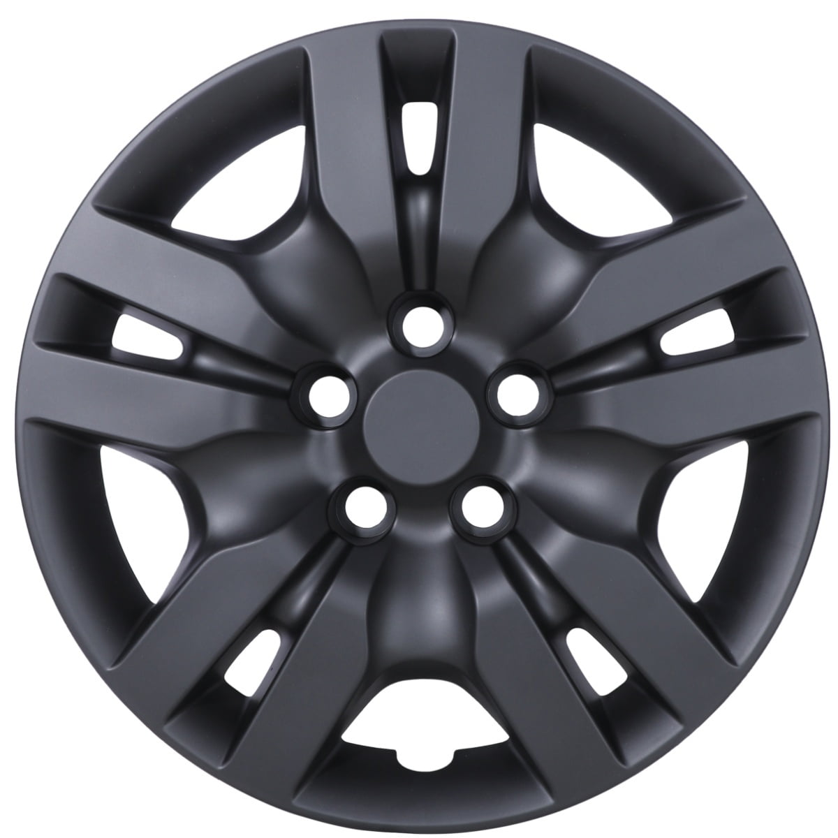 (4 Pack)16" Hubcaps Wheel Rims Cover For 2007-2012 Nissan Altima/2008-2009 Nissan Altima Coupe Compatible With Steel Wheels Bolt On Installation(16-Inch,BLACK MATTE)