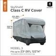 thumbnail image 4 of Classic Accessories Over Drive SkyShield™ Deluxe Water-Repellent RV Class C Cover, Fits 23' - 26'L x 122"H, Model 3, 4 of 22