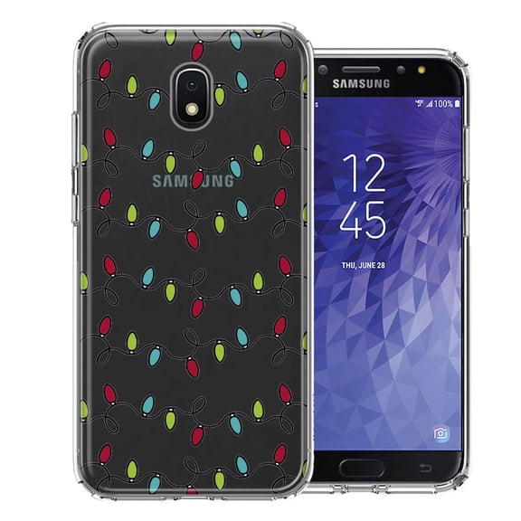 MUNDAZE For Samsung Galaxy J3 Express/Prime 3/Amp Prime 3 Vintage Christmas Lights Design Double Layer Phone Case Cover
