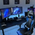 thumbnail image 3 of Homall Gaming Chair office Chair with Headrest & Lumbar Support, Blue, 3 of 7