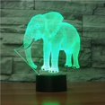 thumbnail image 4 of Inteprter Elefante Luz de noche para niños Ilusión óptica 3D Elefante Luz 7 Cambio de color Lámpara de noche con interruptor táctil Control remoto Iluminación y accesorios No.1 Inteprter HA025323-01, 4 of 6