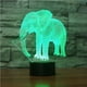 thumbnail image 4 of Inteprter Elefante Luz de noche para niños Ilusión óptica 3D Elefante Luz 7 Cambio de color Lámpara de noche con interruptor táctil Control remoto Iluminación y accesorios No.1 Inteprter HA025323-01, 4 of 6