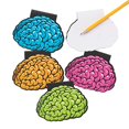 thumbnail image 2 of Fun Express BRAIN SHAPED NOTEPADS - Stationery - 24 Pieces, 2 of 3