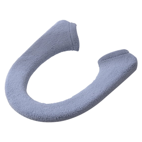 YOUMAI Thicker Bathroom Soft Toilet Seat Cover Warmer Stretchable Elongated Toilet Seat Washable Easy Installation Comfortable Cushioned Toilet Lid All Oval Toilet