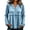 07# Blue, variant on Flowy Boho Tops for Women V Neck Gauze Shirts Fall Vintage Fringe Tops Plus Size Long Sleeve Boho Shirts Loose Fit Classy Bohemian Tops Black 2XL