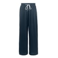thumbnail image 3 of ZXLBBD Boy's Lightweight Wide Leg Silk Sweatpants for Kids Straight Leg Mesh Breathable Loose Fit Summer Trousers Fashion Casual Outdoor,Blue,Size 8 Y-9 Y, 3 of 7