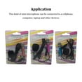 thumbnail image 3 of justharion Mini Microphone Computer Laptop Karaokes Party Studio Speech Handheld Condenser 3.5mm Mic Holiday Performing Audio Gold, 3 of 8