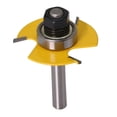 thumbnail image 4 of 8mm/12mm Shank (Optional) Adjustable Manual DIY Tenon Milling Cutter Router Bit Set Slot Cutter Woodworking Tool T Type Cutter Chisel Cutter with 6PCS Slotting Cutterblades, 4 of 7