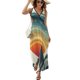 thumbnail image 1 of Vestido De Noche De Lujo Sin Mangas Para Mujer, Cosmic Planet Vestido De Fiesta, 1 of 5