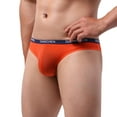 thumbnail image 4 of Sngxgn Mens Boxer Briefs Breathable Underwear for Men(Orange,L), 4 of 4