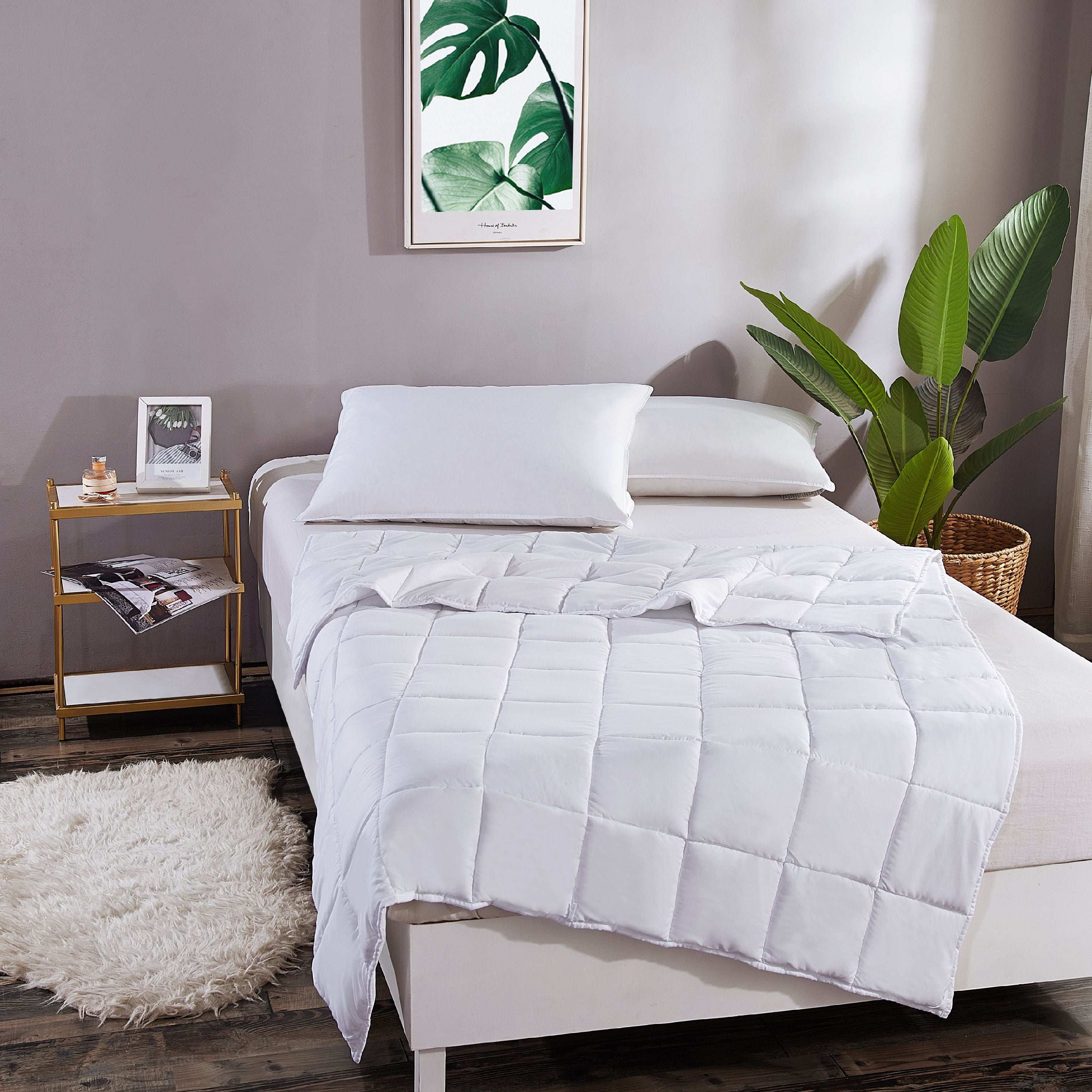 Mainstays Weighted Heavy Blanket with Cooling Removable Protector