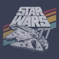 thumbnail image 2 of Mens Star Wars Retro 77 Millennium Falcon Stripes T Shirt, 2 of 4