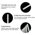 thumbnail image 5 of Uxcell 304 Stainless Steel Round Rods 1.2mm x 400mm for DIY Craft, 20 Pack, 5 of 6