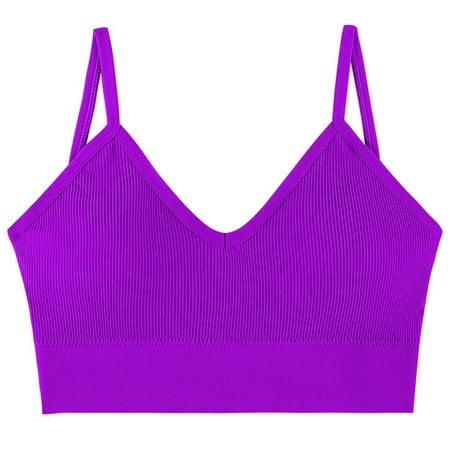 LLYWEY Wireless Push up Bras for Women on Sale Wireless Bralette Ladies Bralette Bra Style-944 Women s Plus Soft Cup Bra Feature Adult Female T-Shirt Sports Bras Purples 42B