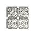 thumbnail image 3 of Fasade Easy Installation Traditional 10 Crosshatch Silver Glue Up Ceiling Tile/ Ceiling Panel (12" X 12" Sample), 3 of 3