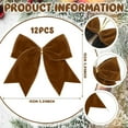 thumbnail image 2 of Dalrosia 12PCS Christmas Velvet Bows Rustic Wreath Gift Bows Vintage Xmas Velvet Ribbon Bow Holiday Ornaments for Christmas Tree Garland DIY Craft Wrapping Deco, 2 of 5