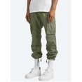 thumbnail image 1 of Pantalones cargo holgados, largos, informales, multibolsillos, de algodón y lino, cómodos para el trabajo para hombre, 1 of 4