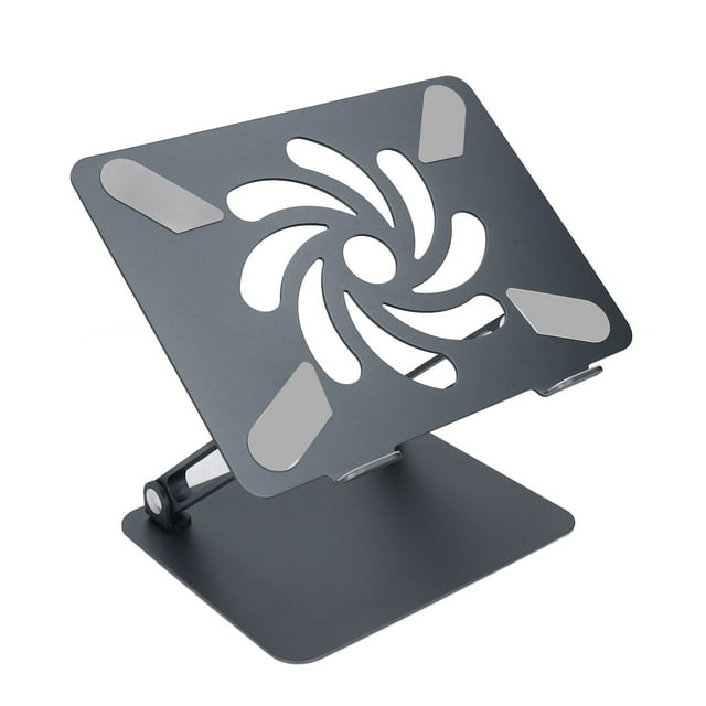 Support d'Ordinateur de Bureau, le Refroidissement Empêchent la Fatigue Support d'Ordinateur Portable Pliable en Alliage d'Aluminium Hauteur Réglable pour Tablette pour Ordinateur Portable