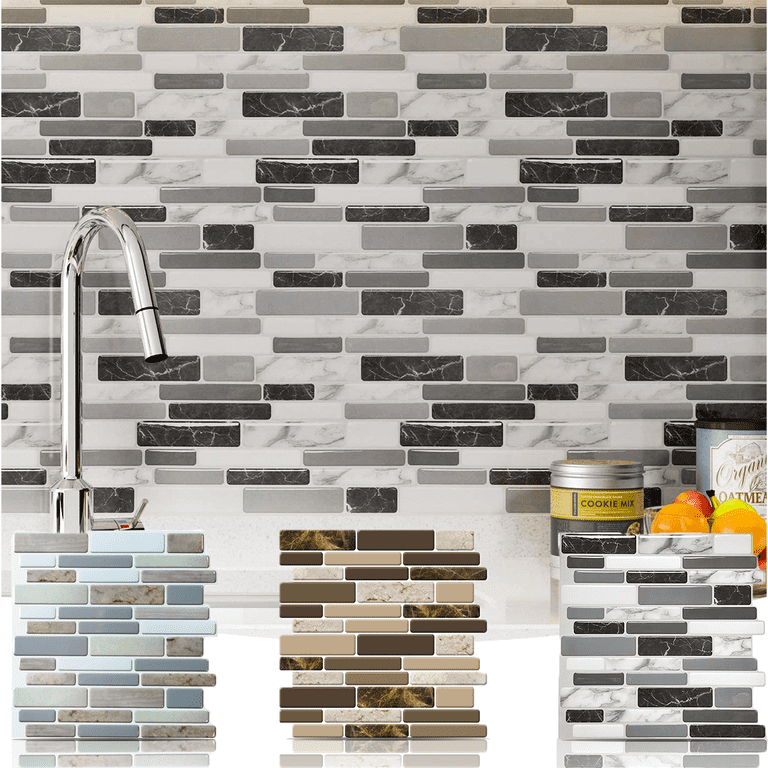 Buy Peel And Stick Backsplash Tile, Self Adhesive Wall Tiles, Stick On Backsplash 12" X 12" (10