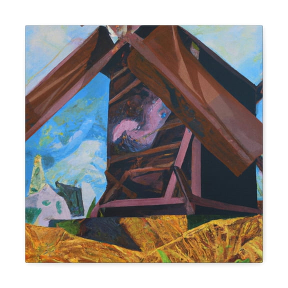 Windmill at Dawning - Canvas