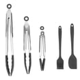 thumbnail image 2 of Juego de pinzas de cocina de acero inoxidable, 5 piezas de cocina de acero inoxidable Pinzas de cocina de acero inoxidable Pinzas de cocina con bloqueo diseñadas para precisión, 2 of 8