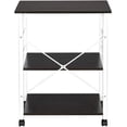 thumbnail image 2 of Kitchen Microwave Cart Kitchen Bakers Rack, Microwave Stand 3 Tier Rolling Kitchen Cart with Storage, Modern Nightstand End Table Coffee Bar Cart for Living Room Bedroom Kitchen Organization, 2 of 6