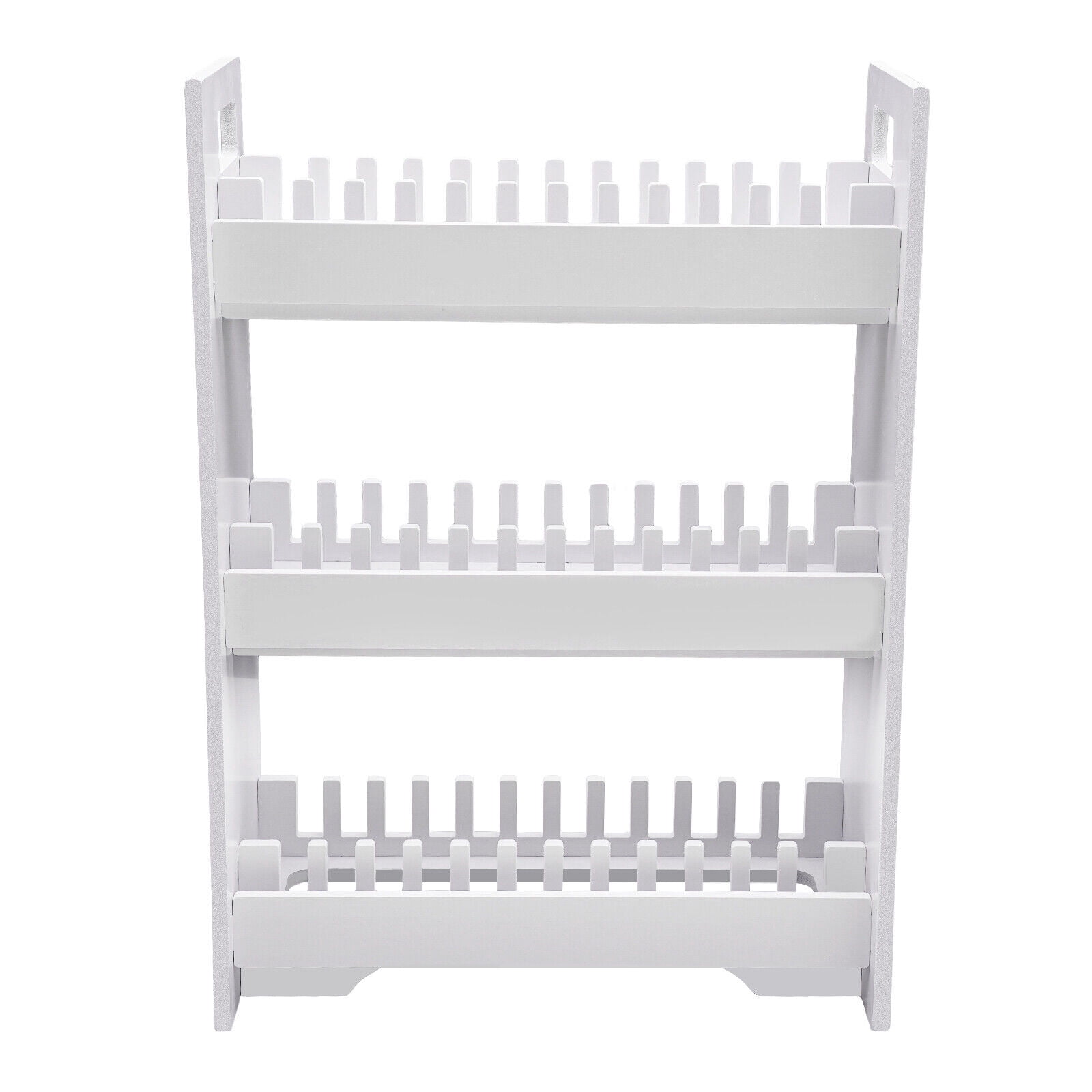 3-Tier 36 Slots Multiple Cell Phone Stand Rack, PVC Mobile Phone Holder, White Cell Phone Storage Organizer(36 Slots)