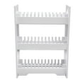 thumbnail image 6 of 3-Tier 36 Slots Multiple Cell Phone Stand Rack, PVC Mobile Phone Holder (36 Slots), White Cell Phone Storage Organizer, 6 of 25
