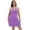 Purple, variant on Women V-Neck Lingerie Sleepwear Slip Nightgown Dress S-XXL