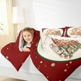 thumbnail image 4 of Homewish Cartoon Gingerbread House Bedding Comforter Set,Chic Christmas Tree Twin Comforter Sets,Happy New Year Bedding Set For Teens,Microfiber Bedroom Decor Reversible,2pcs, 4 of 8