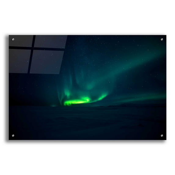 Epic Art 'Northern Lights Aurora Borealis 4' by Epic Portfolio, Acrylic Glass Wall Art, 36"x24"