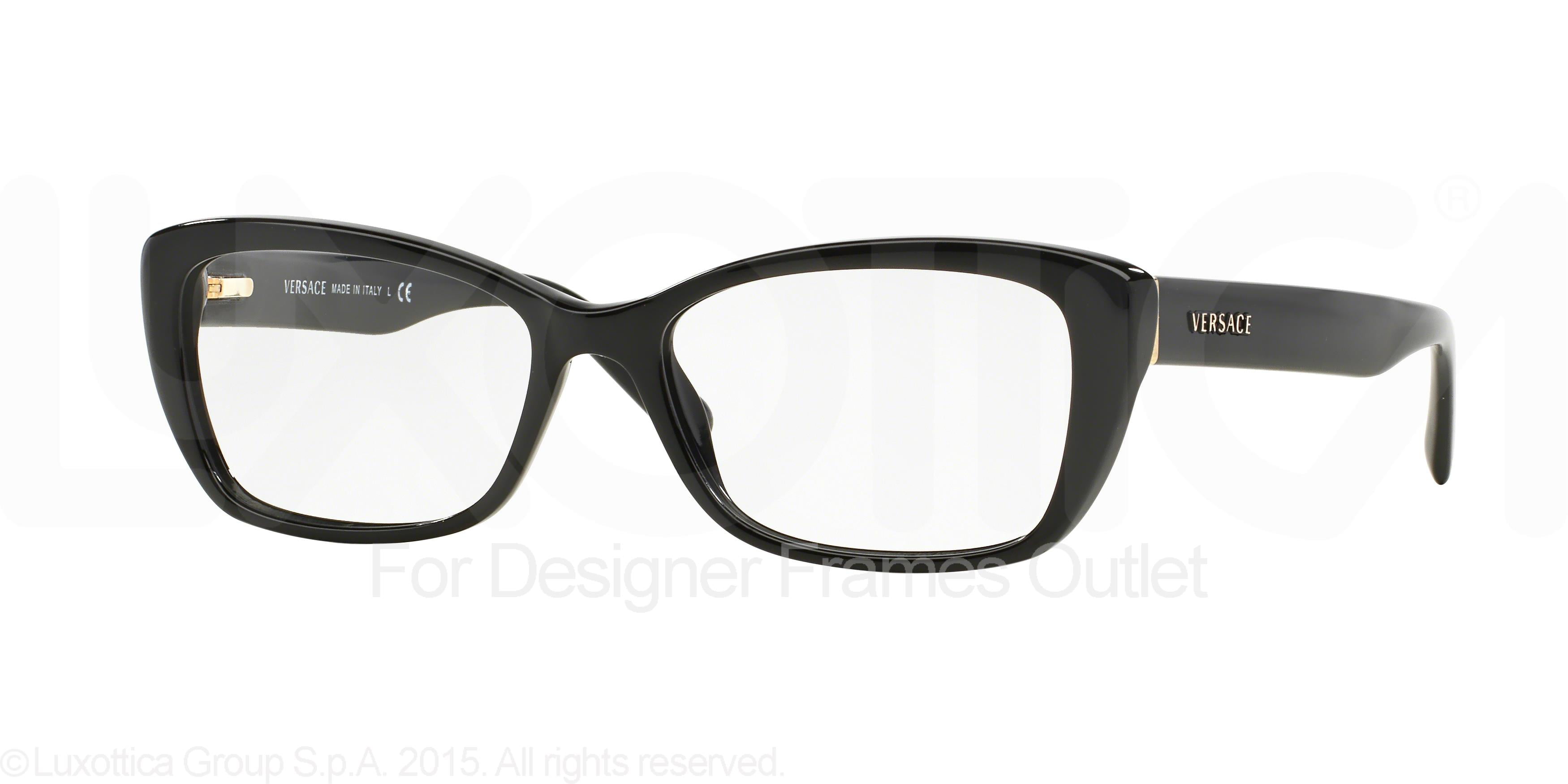 VERSACE Eyeglasses VE 3201 GB1 Black 