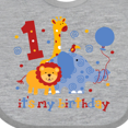thumbnail image 4 of Inktastic Safari 1st Birthday Boys or Girls Baby Bib, 4 of 4