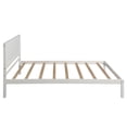 thumbnail image 4 of Jopath Twin Platform Bed Frame with Headboard, Wood Bed Frame with Wood Slat Support for Teen and Adult White, 4 of 7