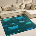 thumbnail image 2 of SKYSONIC Paper Boats On Water Sea Lightweight Carpet Mats Area Soft Rugs Floor Mat Rug Home Decoration for Kids Room Living Room 63 x 48 inches, 2 of 6
