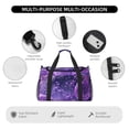 thumbnail image 4 of Disketp Purple Bubble Abstract Art Bolsa de Viaje Tipo Duffle, Bolso de Mano para Fin de Semana para Mujer, Bolsa de Gimnasio Ligera para Hombre, Esencial para Viajes, 4 of 7