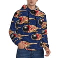 thumbnail image 2 of Salouo Bowling Ball And Flame Pattern Men's Fall Hoodie Sweatshirt,Sport Hoodie with Pockets for Men Pullover Casual Hooded Sweatshirt-Large, 2 of 7