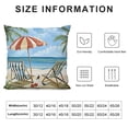thumbnail image 5 of Creowell  Summer Beach Throw Pillow Covers Starfish Surfboard Palm Tree Seaside Scenery Decorative Pillows Soft  Cushion Cases for Couch Sofa Bed Home Decor, 5 of 5