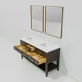 thumbnail image 6 of Norwalk 60 in W Brown Oak Double Bath Vanity, Cultured Marble Top, and 28 in Mirrors, 6 of 9