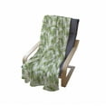 thumbnail image 4 of Palm Leaf Soft Flannel Fleece Throw Blanket, Exotic Pattern with Tropical Leaves in Watercolor Art Style Jungle Luau Hawaii, Cozy Plush for Indoor and Outdoor Use, 50" x 70", Fern Green, by Ambesonne, 4 of 6